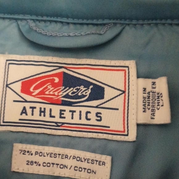 Grayers Micro Fleece CPO - Provincial Blue Color Men's Size Large Jacket Pockets - Picture 2 of 9